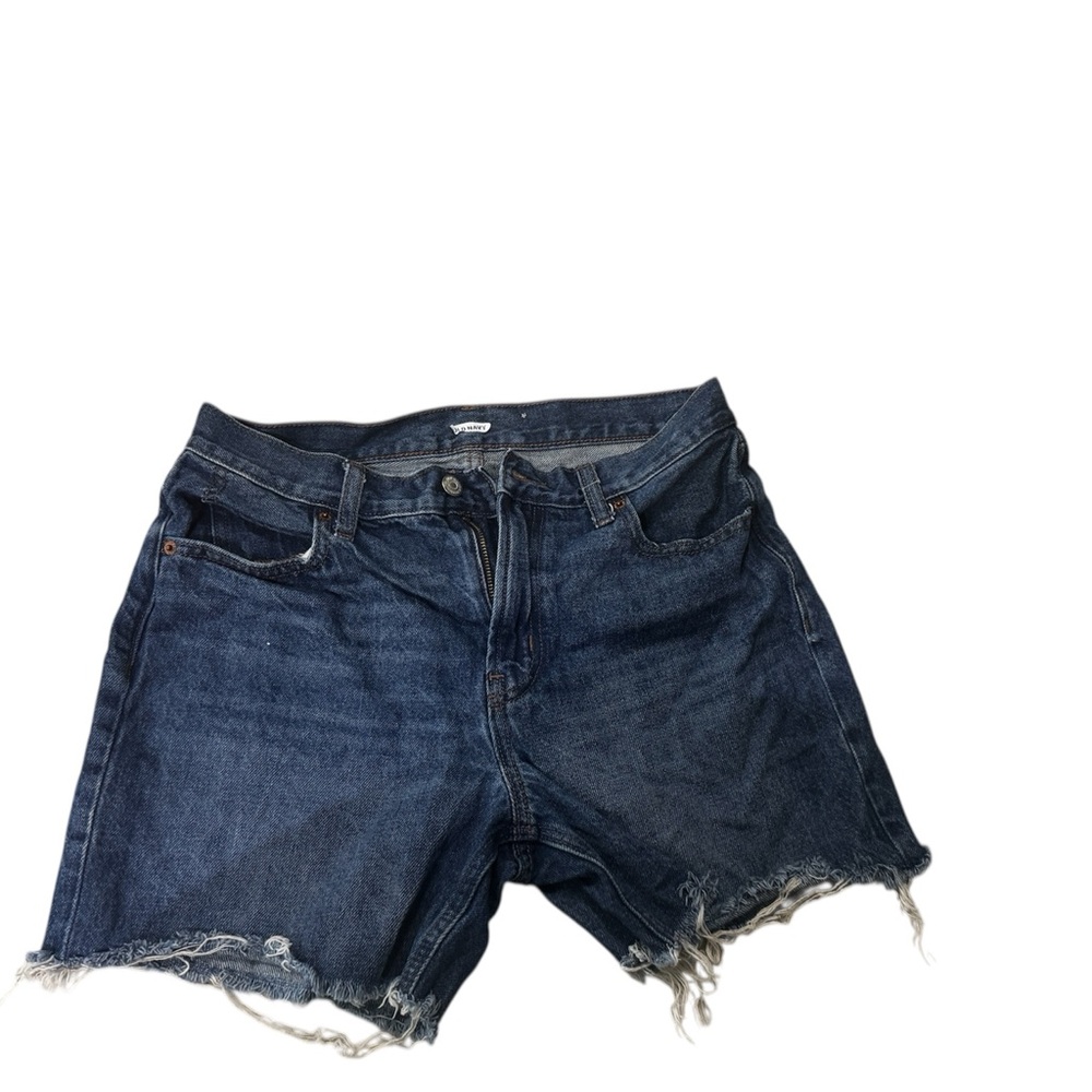 Old Navy Blue Jean Shorts Relaxed Fit Frayed Hem